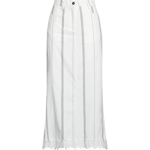gonne longuette Masnada bianco a righe