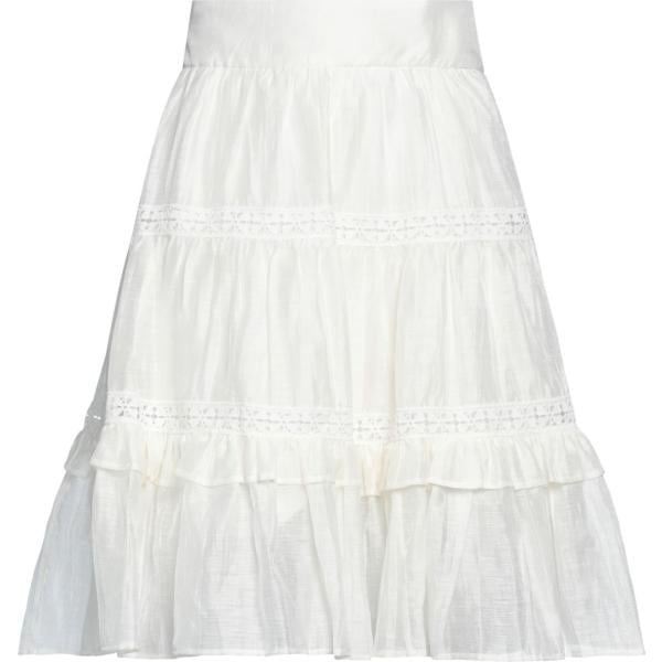 minigonne Sandro bianco tinta unita