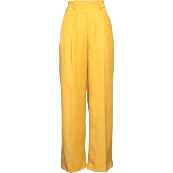 pantaloni Moorer giallo tinta unita