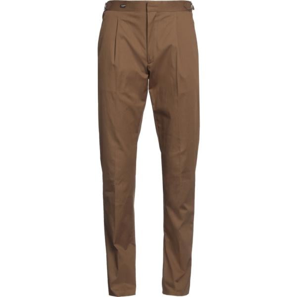 pantaloni Moorer marrone tinta unita