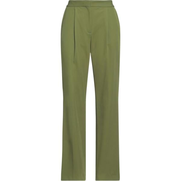 pantaloni Karl Lagerfeld verde tinta unita