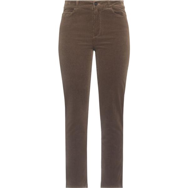 pantaloni Paige marrone tinta unita