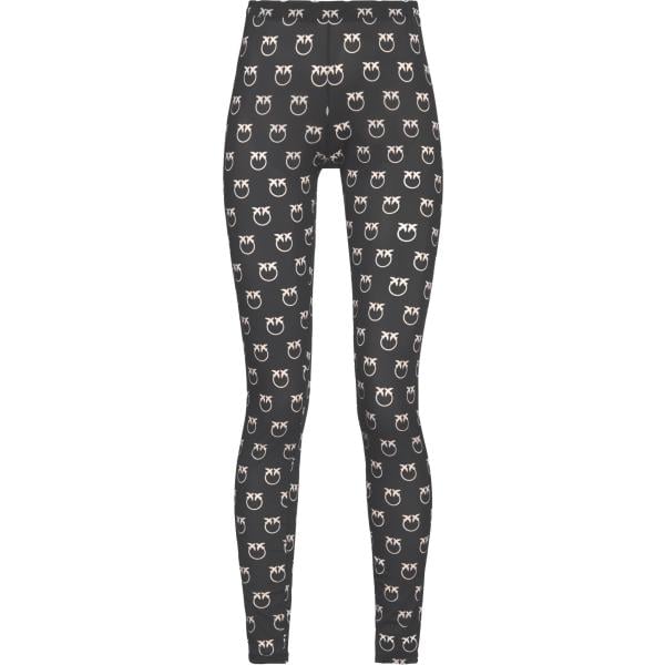 Leggings da donna in grigio scuro con stampe Pinko Pinko