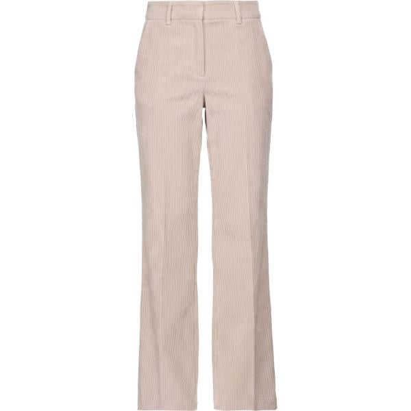 Pantaloni da donna in beige sabbia con zip in velluto Cambio Cambio