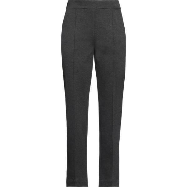 Pantaloni da donna in grigio scuro a vita alta in viscosa Tonet Tonet