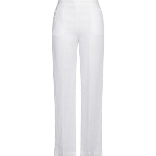 pantaloni Rosso35 bianco tinta unita