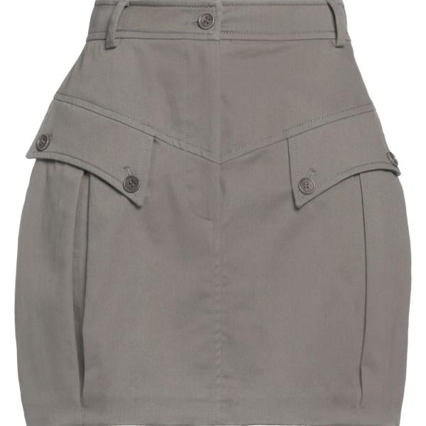 minigonne Alberta Ferretti marrone tinta unita