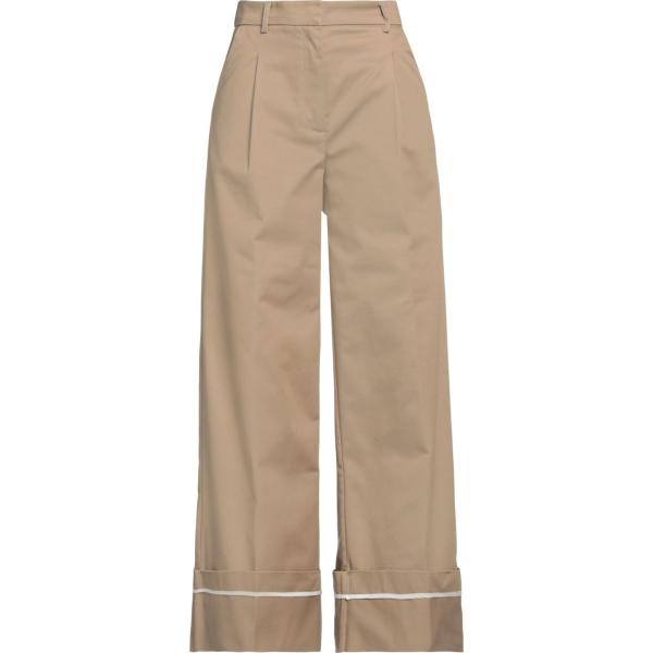 pantaloni Oval Square marrone tinta unita