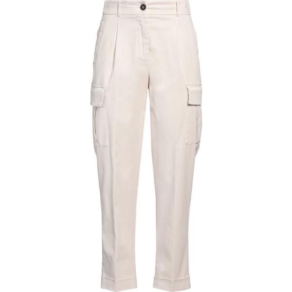 pantaloni cargo Peserico Easy bianco tinta unita