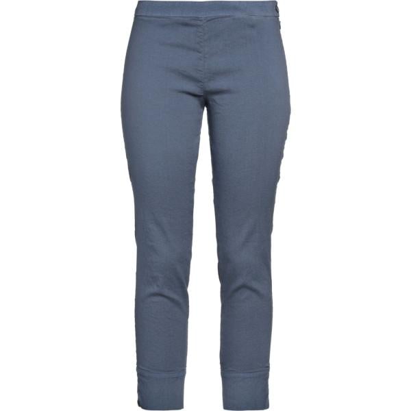 pantaloni skinny 120% Lino grigio tinta unita