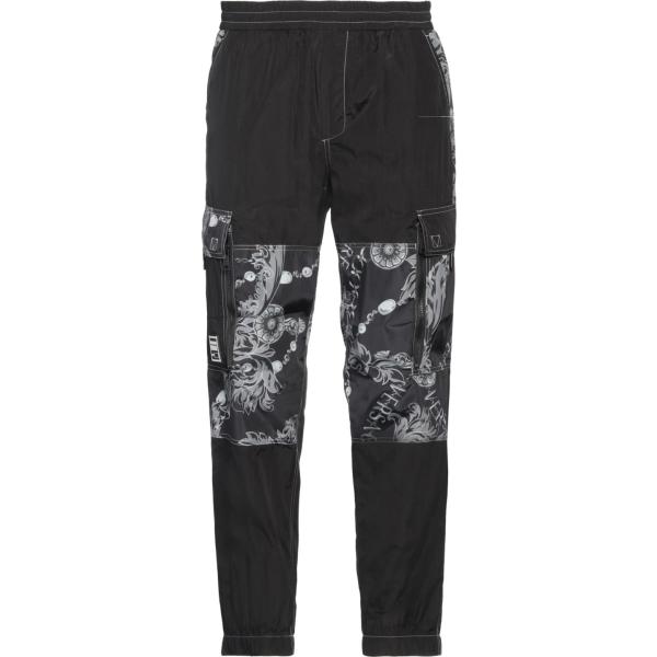 pantaloni cargo Versace Jeans Couture nero con stampe