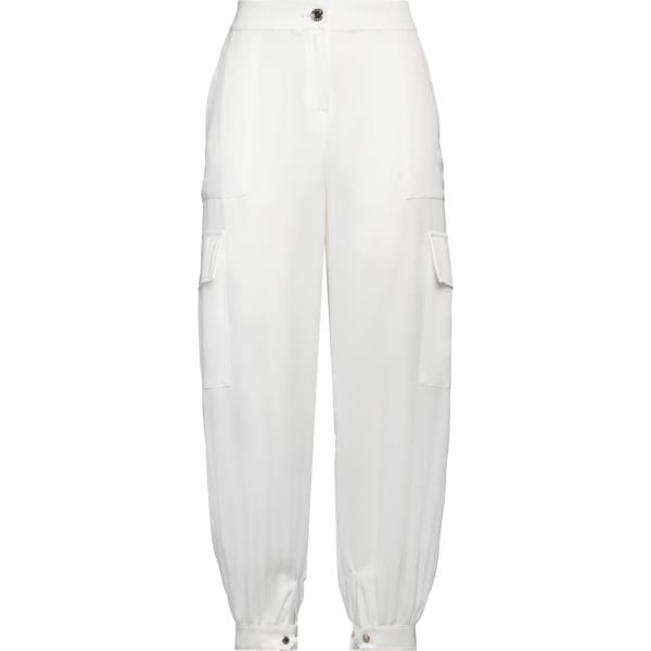 pantaloni cargo Pinko bianco tinta unita