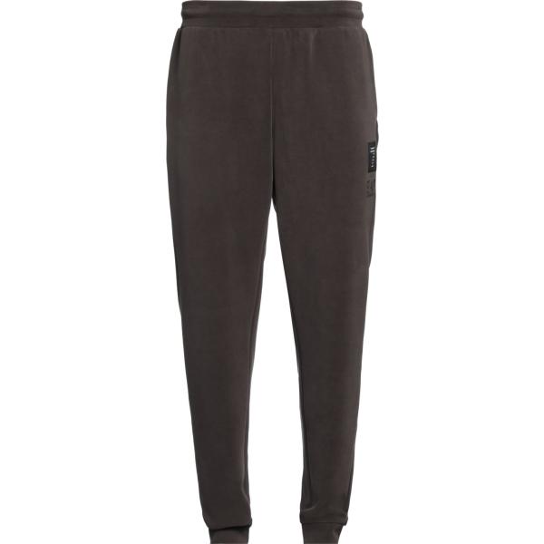 pantaloni Ea7 marrone con stampe