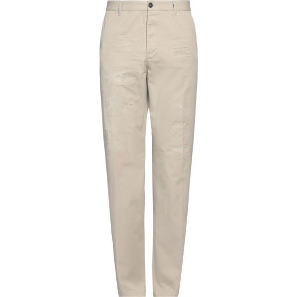 pantaloni Dsquared2 bianco tinta unita