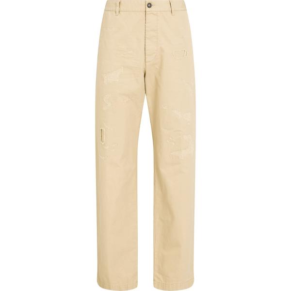 pantaloni Dsquared2 marrone tinta unita