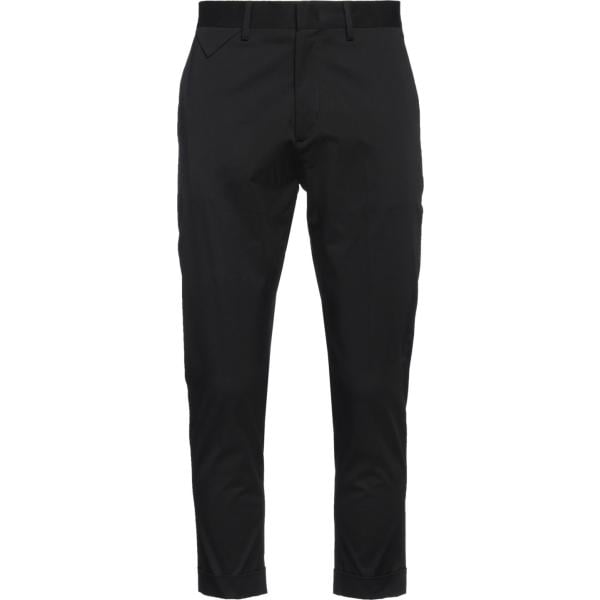 pantaloni chino Low Brand nero tinta unita