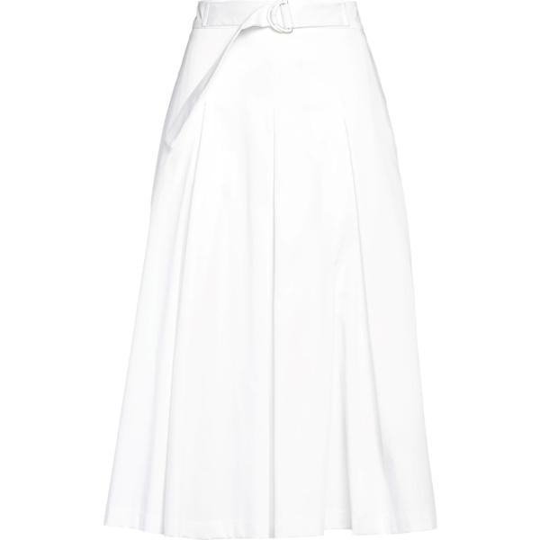 gonne longuette Drumohr bianco tinta unita