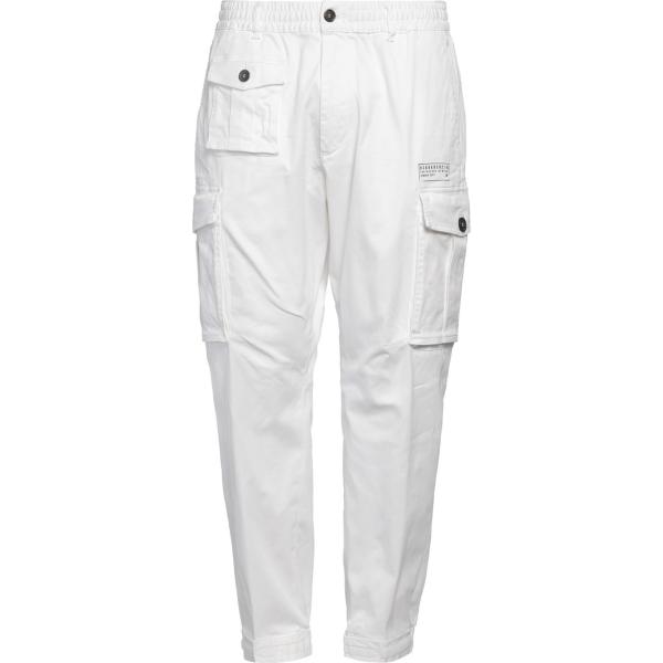 pantaloni cargo Dsquared2 bianco tinta unita