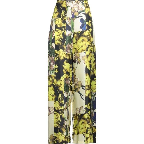 pantaloni Erika Cavallini verde a fiori