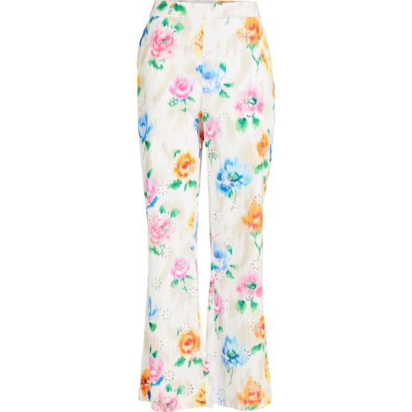 pantaloni Boutique Moschino bianco a fiori