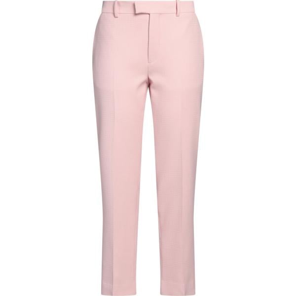 pantaloni Burberry rosa tinta unita