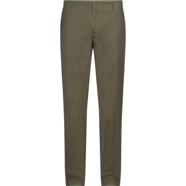 pantaloni chino Incotex verde tinta unita
