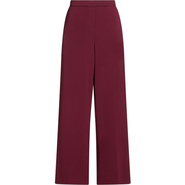 Pantaloni da donna in bordeaux a vita alta in acetato Theory Theory