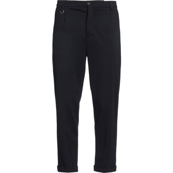 pantaloni chino Paolo Pecora nero tinta unita