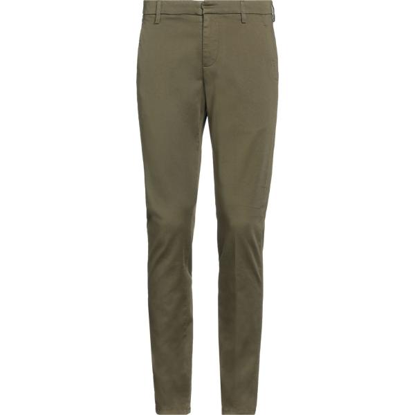 pantaloni chino Dondup verde tinta unita
