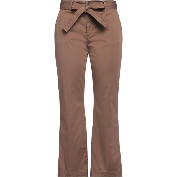 pantaloni Liu •Jo marrone tinta unita