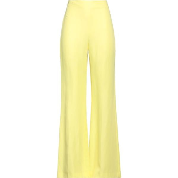 pantaloni Twinset giallo tinta unita