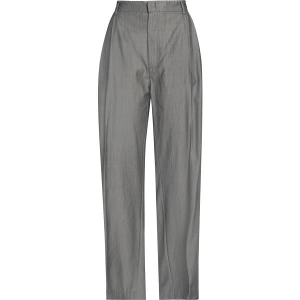 pantaloni Tela grigio tinta unita