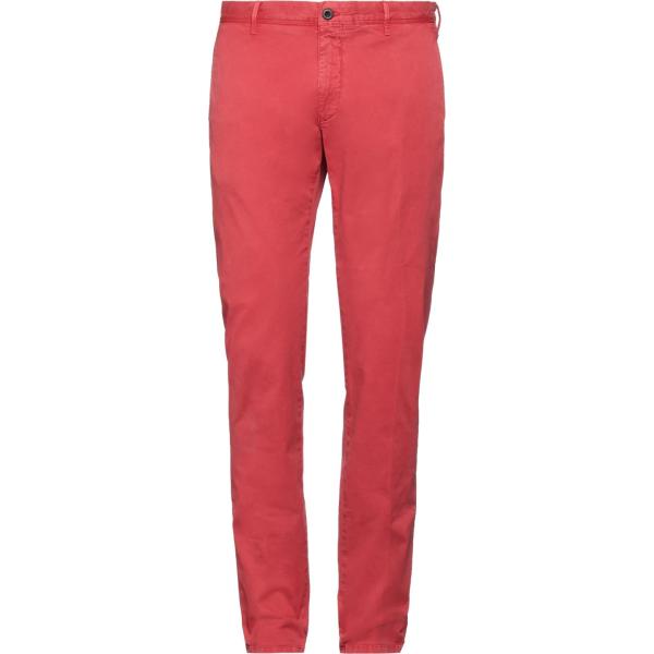 pantaloni Incotex rosso tinta unita