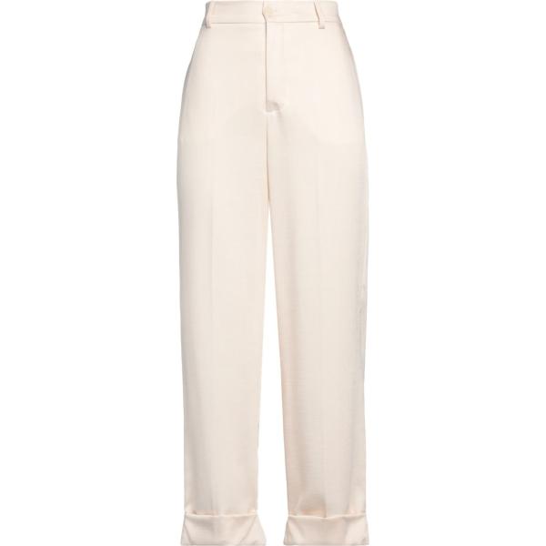 pantaloni Bonheur bianco tinta unita