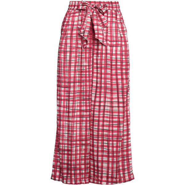pantaloni High rosso a quadri