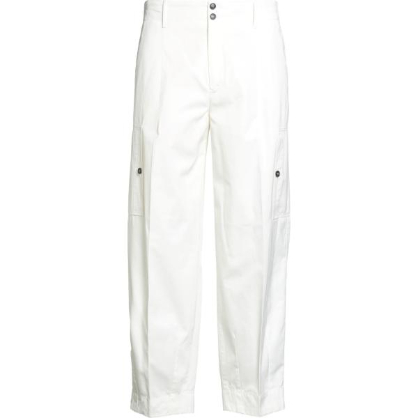 pantaloni cargo PT Torino bianco tinta unita