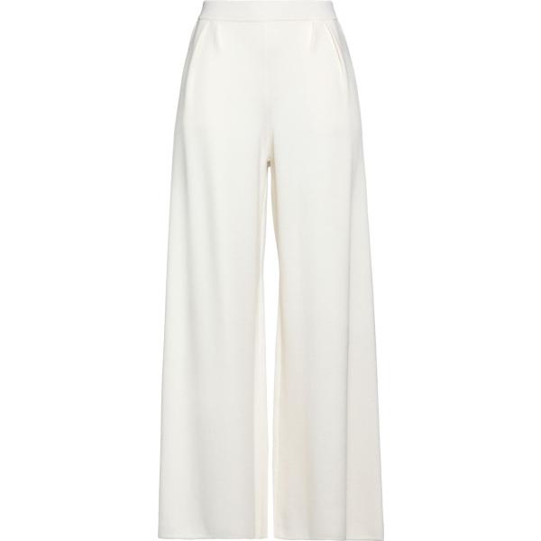 pantaloni Max Mara bianco tinta unita