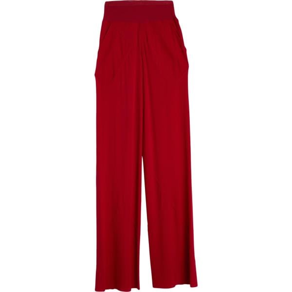 pantaloni Rick Owens rosso tinta unita