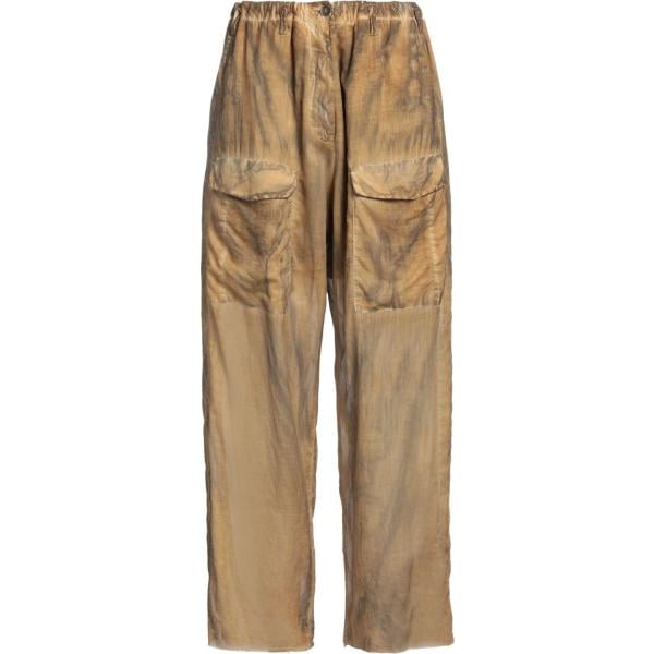 pantaloni cargo Masnada giallo tinta unita