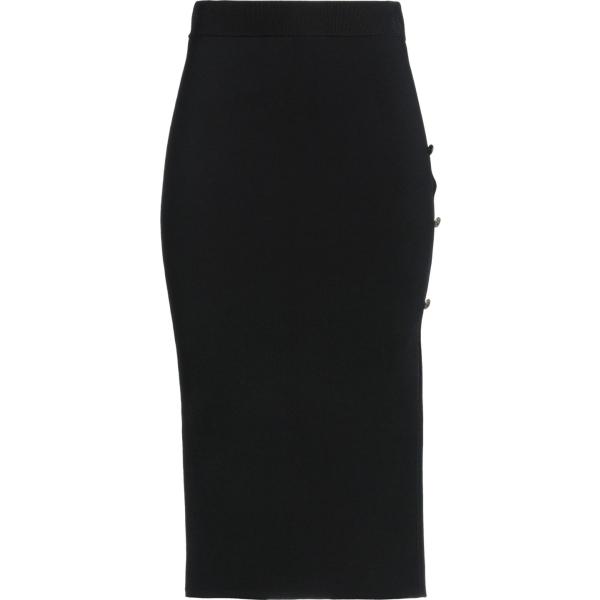 gonne longuette Versace Jeans Couture nero tinta unita