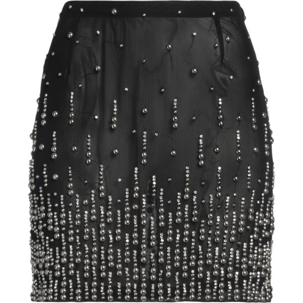 minigonne Pinko nero tinta unita