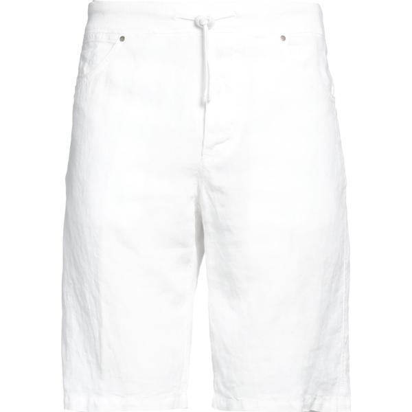 shorts 120% Lino bianco tinta unita