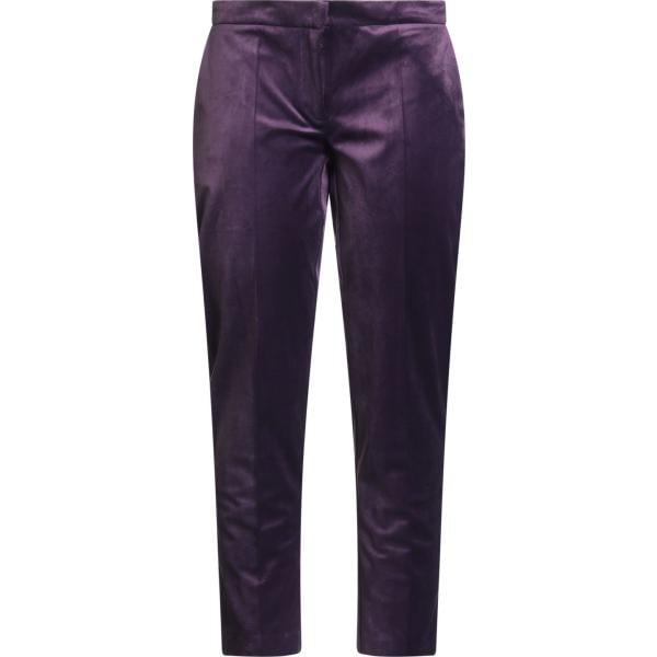 pantaloni Daniela Drei viola tinta unita