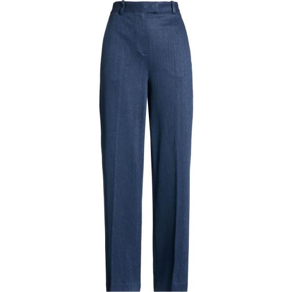 Pantaloni da donna in blu scuro a vita alta con zip Circolo 1901 Circolo 1901
