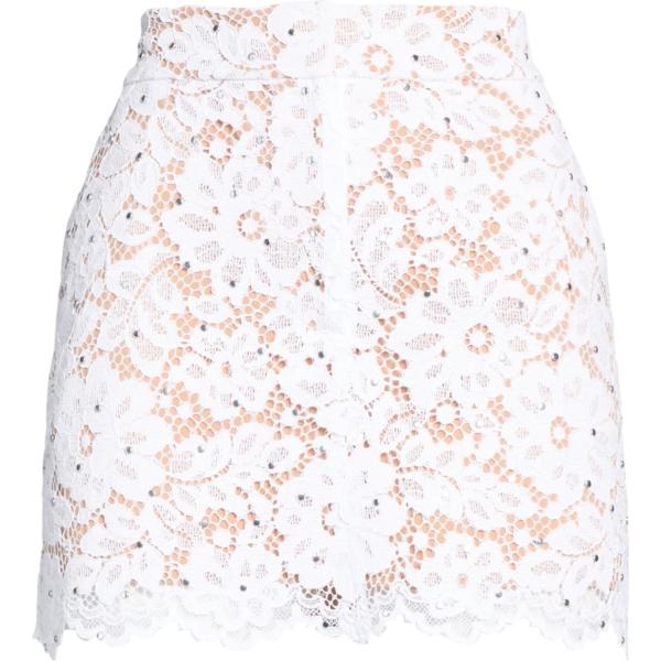 minigonne Michael Michael Kors bianco tinta unita