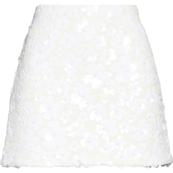 minigonne Michael Michael Kors bianco tinta unita