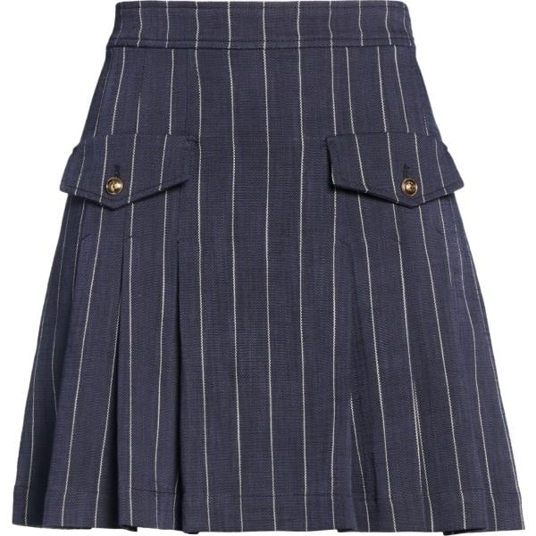 minigonne Sandro blu a righe