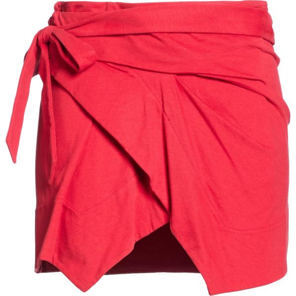 Minigonna da donna in rosso classico corto con bottoni in cotone Isabel Marant Isabel Marant