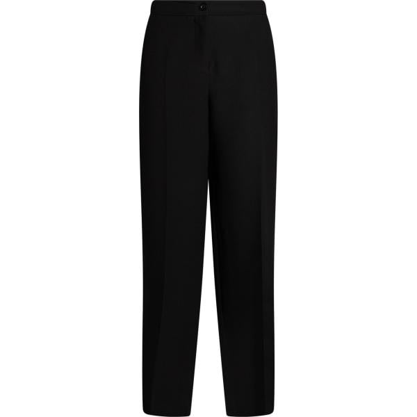Pantaloni da donna in nero pece a vita alta con zip Xandres Xandres