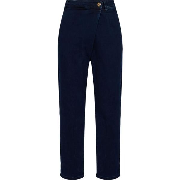 Jeans da donna in blu scuro con zip in viscosa Shaft Shaft
